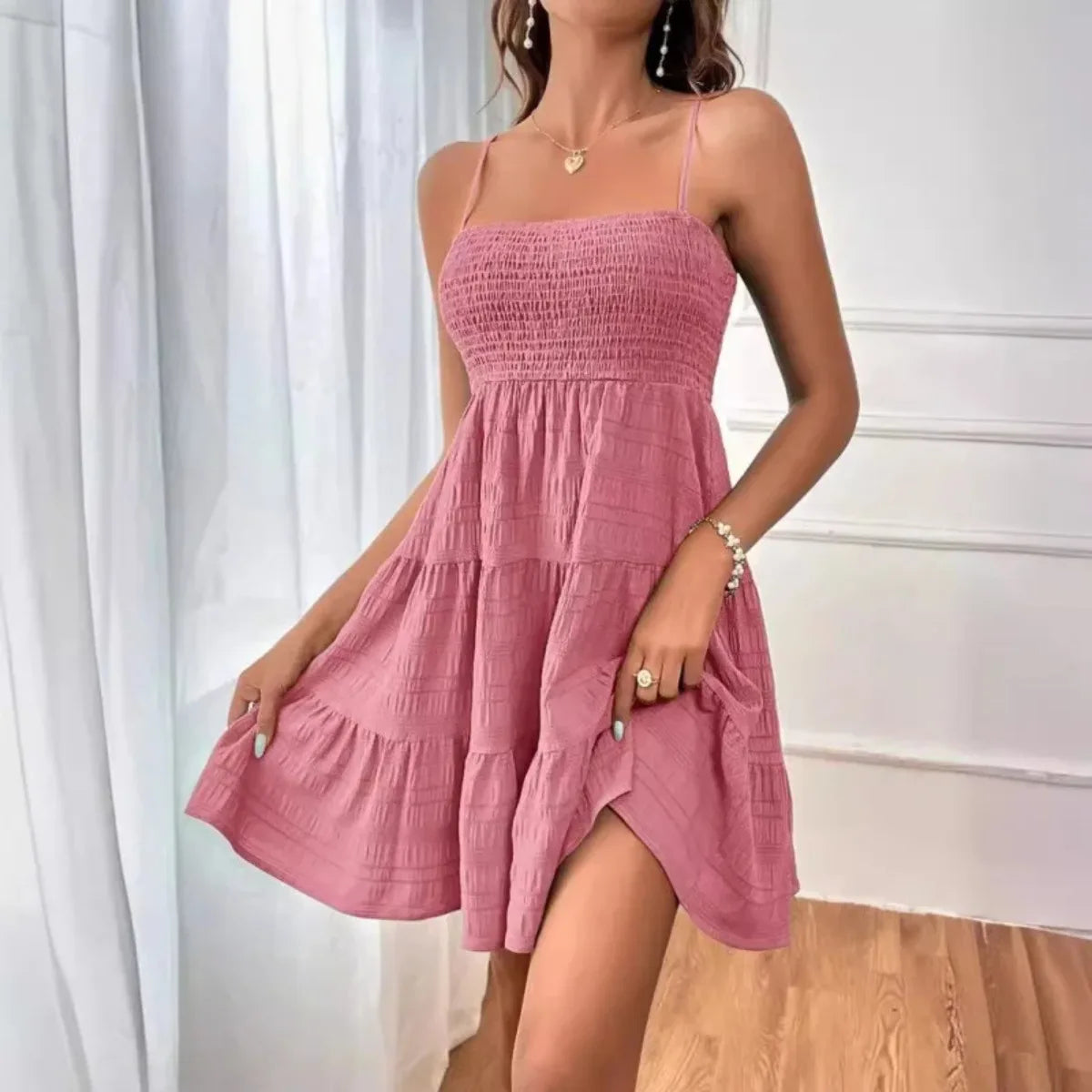 Dusty rose, front view