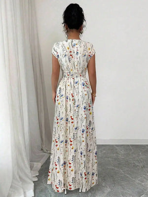White floral, back view